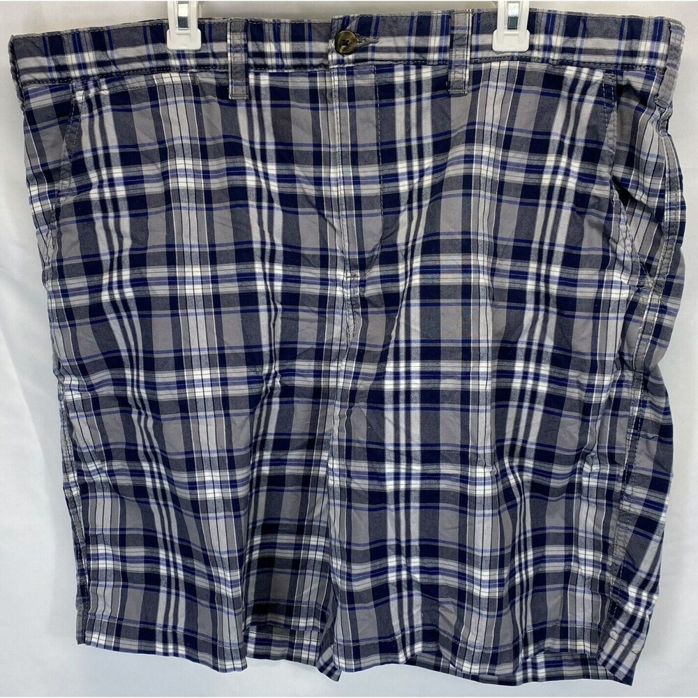 Tommy Hilfiger Bermuda Chino Short Mens 42 (43x10) Multicolor Plaid Cotton 77806
